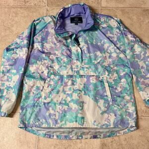 Lauren James Pastel Camo Pullover Windbreaker Jacket Women’s L Anorak